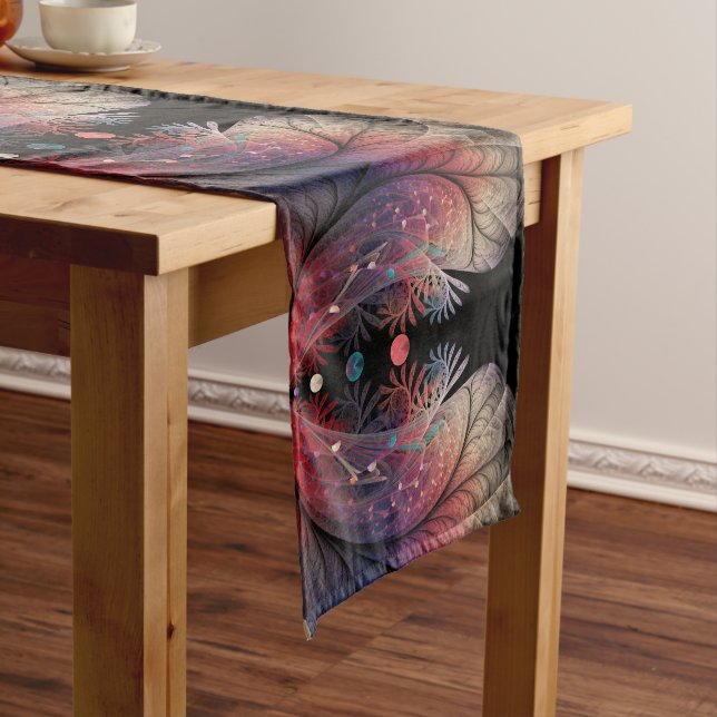 Chemin De Table Moyen Jonglage Abstrait Art moderne Imaginaire fractal (In Situ)