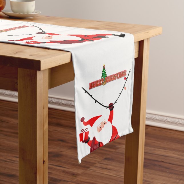 Chemin De Table Moyen Joyeux Noël Festif vacances Conception cadeau (In Situ)