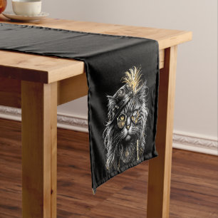 Chemin De Table Moyen Magnifique chat Steampunk 