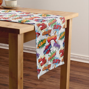 Chemin De Table Moyen Motif de bulle Superhero