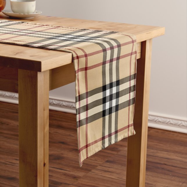 Chemin De Table Moyen Motif écossais de Tartan (In Situ)