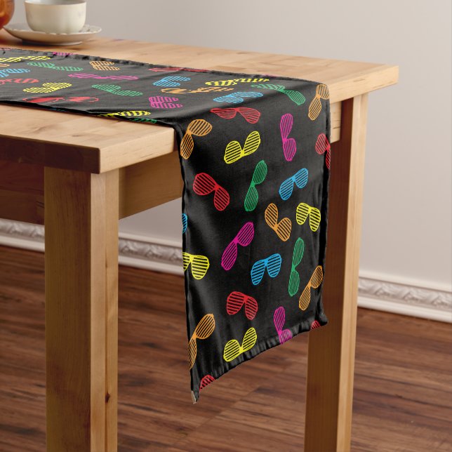 Chemin De Table Moyen Neon Classic Lunettes de soleil Motif (In Situ)