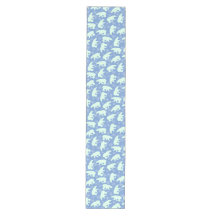 Ours polaire d'hiver sur bleu