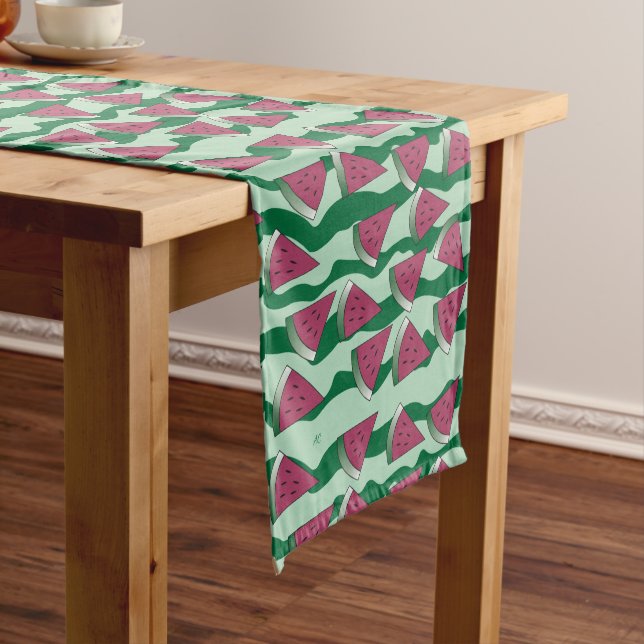 Chemin De Table Moyen Pastèque Motif Green Summer Table Runer (In Situ)