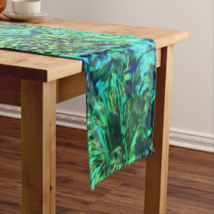 Chemin De Table Moyen Paysage verdoyant et bleu du jardin