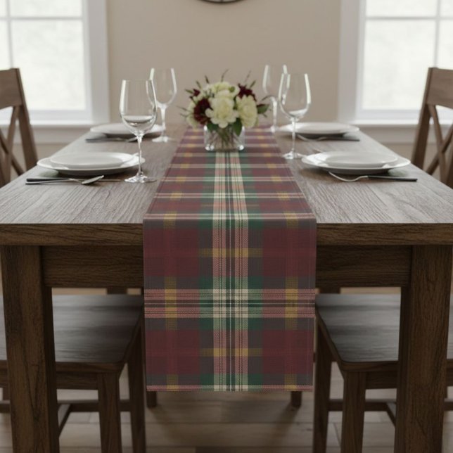 Chemin De Table Moyen Plaid Table Runner (Créateur téléchargé)