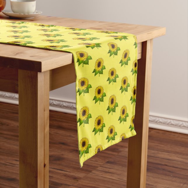 Chemin De Table Moyen Runner-Sunflower Table Runner (In Situ)