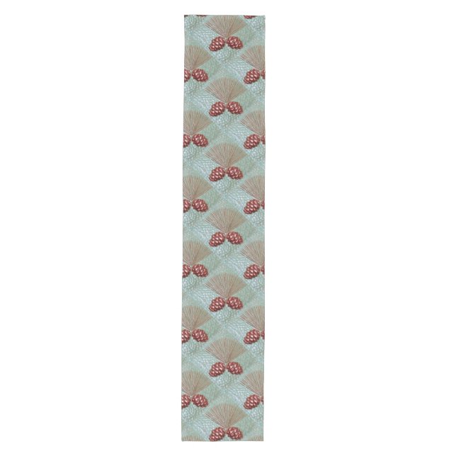 Chemin De Table Moyen Runner table avec impression Pinecone (Devant)
