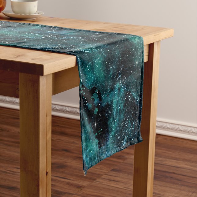 Chemin De Table Moyen Teal galaxy Series Design 4 (In Situ)
