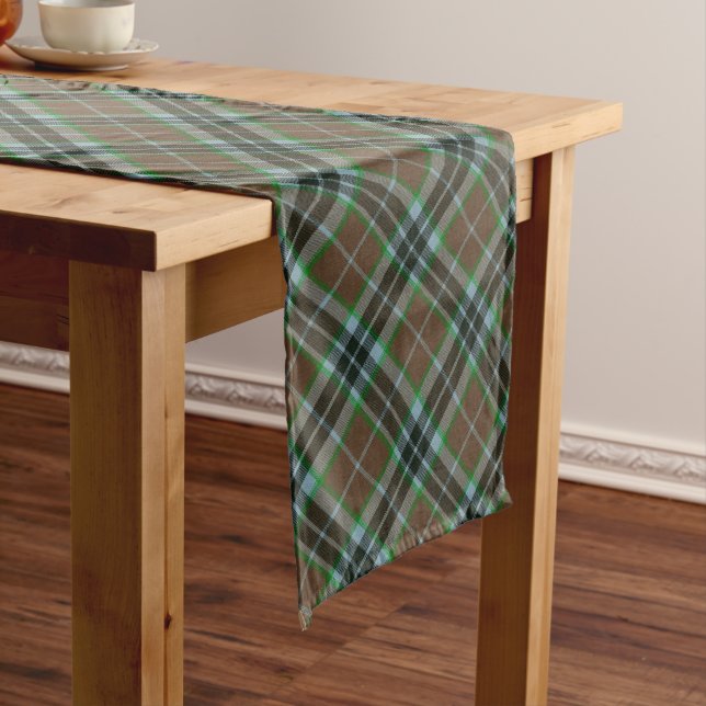 Chemin De Table Moyen Thompson Chasse Ancien Tartan écossais (In Situ)