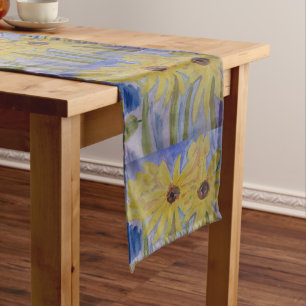 Chemin De Table Moyen Tournesols jaunes d'été