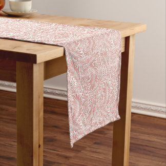 Chemin De Table Moyen William Morris Terracotta Larkspur Motif