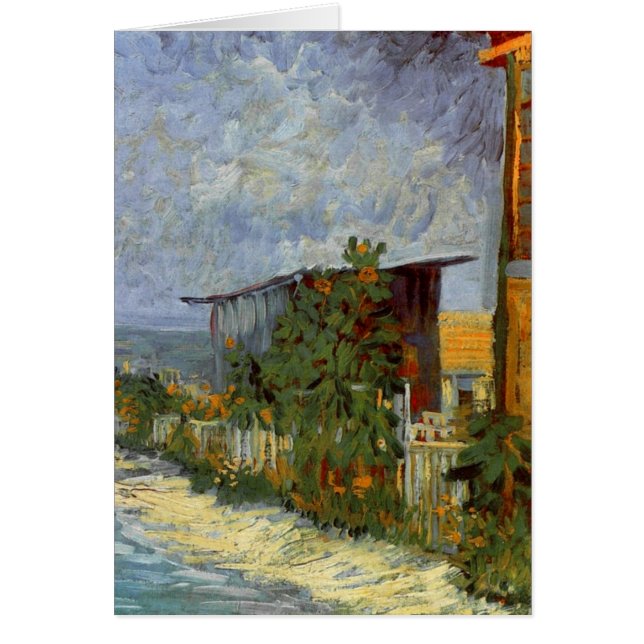 Chemin Montmartre avec Sunflower Van Gogh Art (Devant)