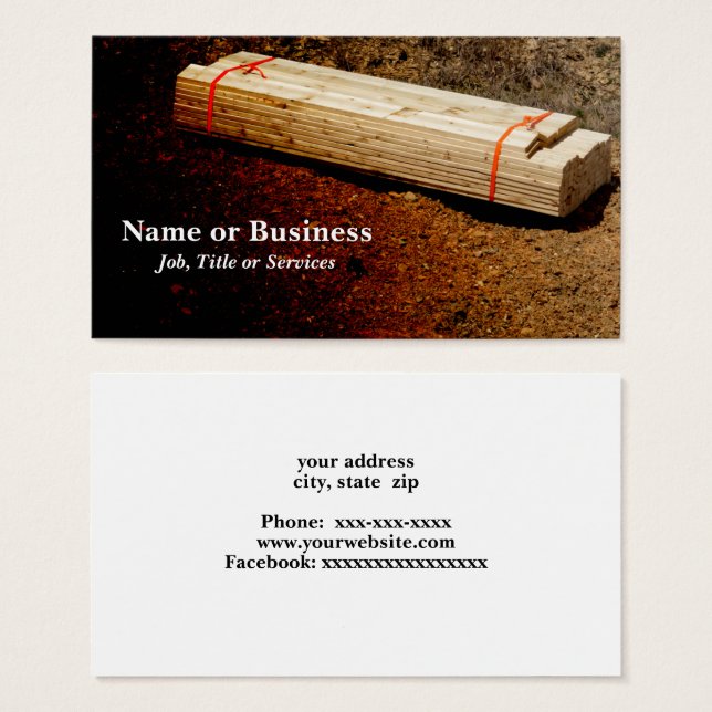 cheminée de planches de bois (Devant & derrière)