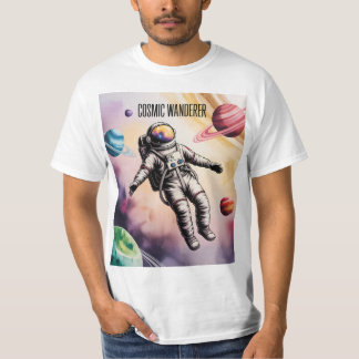 Chemineur Cosmique – T-Shirt Astronaute Flottant d
