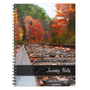 Chemins de fer en automne Journal de voyage person