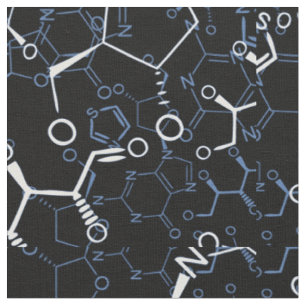 Chemische Chemie-Symbol-nahtloses Muster Stoff