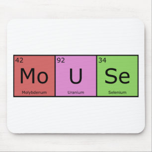 Chemische Element-Mäusematte Mousepad
