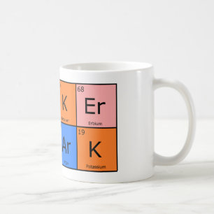 Chemische Element-Poker-Haifisch-Tasse Kaffeetasse