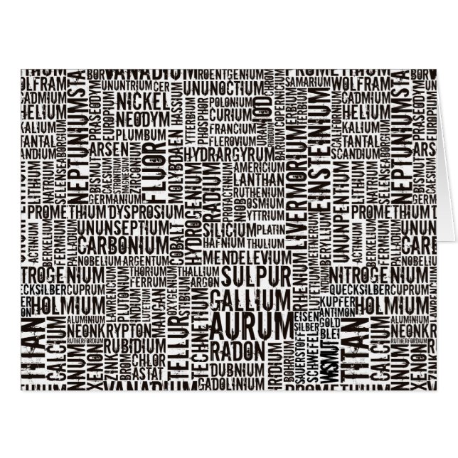Chemische Elemente (Vorderseite (Horizontal))