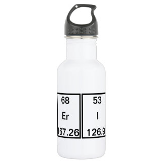 Chemische Elemente: Americiumerbium-Jod-Kalzium Edelstahlflasche