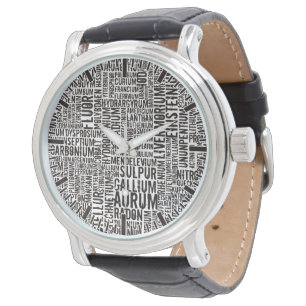 Chemische Elemente Armbanduhr