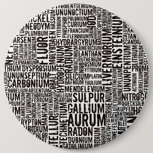 Chemische Elemente Button (Vorderseite)