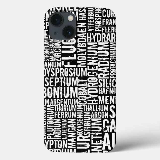 Chemische Elemente.. Carved Wood iPhone Case (Rückseite)