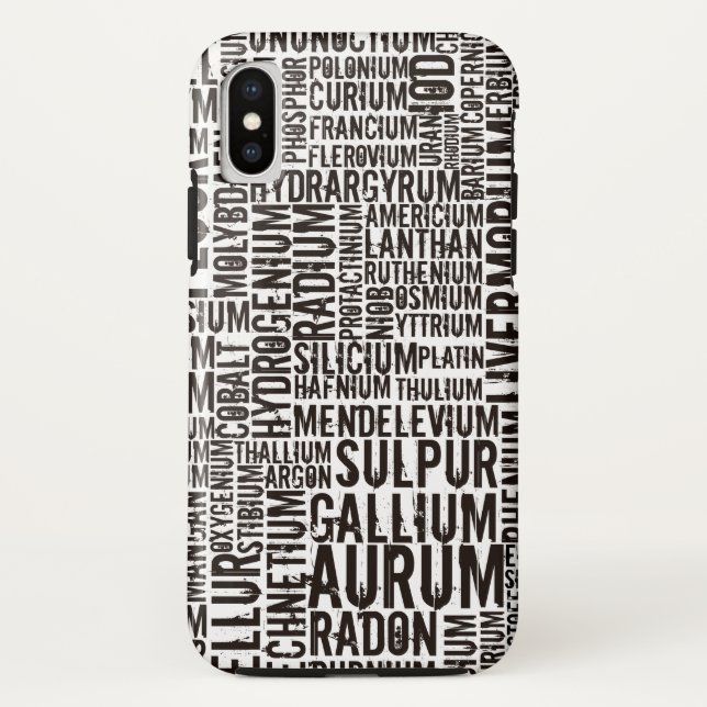 Chemische Elemente.. Case-Mate iPhone Hülle (Rückseite)