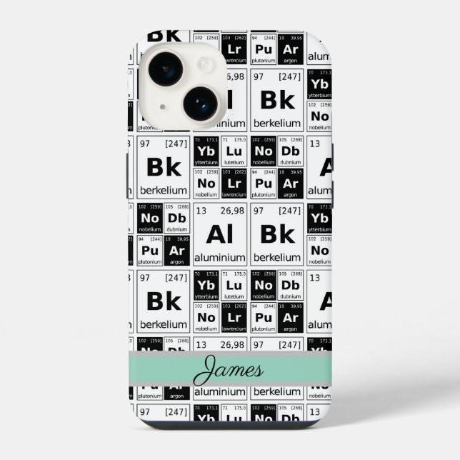 Chemische Elemente  iPhone 14 Hülle (Rückseite)