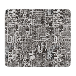 Chemische Elemente Schneidebrett