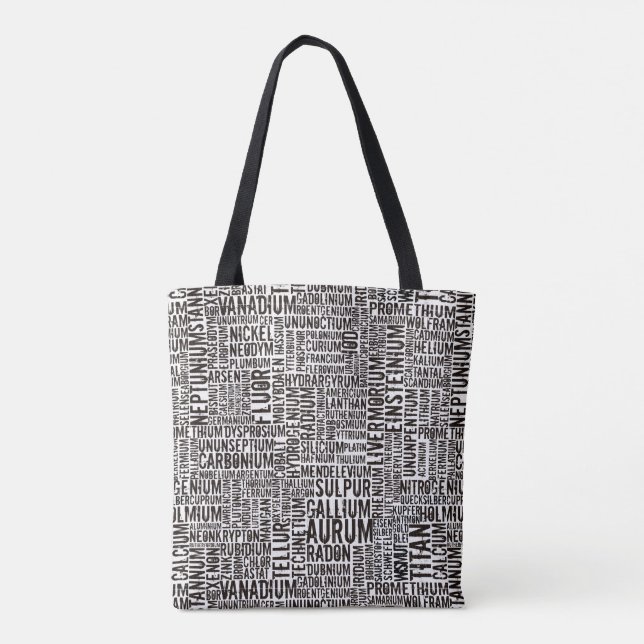 Chemische Elemente Tasche (Rückseite)