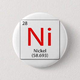 Chemische Elementziegel Ni Nickel Button