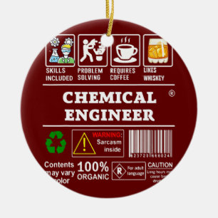 CHEMISCHE ENGINEER-Label-Fähigkeiten lösen Kaffee Keramik Ornament