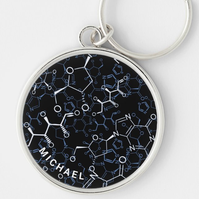 Chemische Formula Chemistry Gifts Personalisiert Schlüsselanhänger (Vorne)