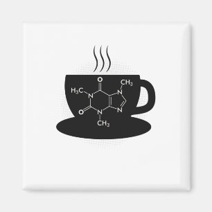 Chemische Koffeinmoleküle Magnet