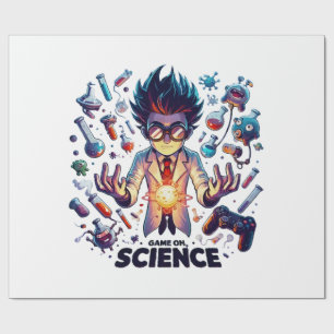 Chemische Konkektion Spiel on, Science Theme Geschenkpapier