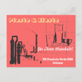 Chemische Konstruktion DDR Postkarte