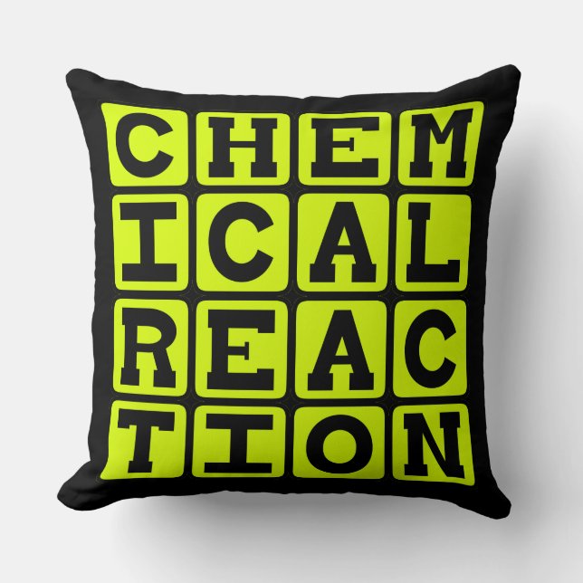 Chemische Reaktion Kissen (Vorderseite)