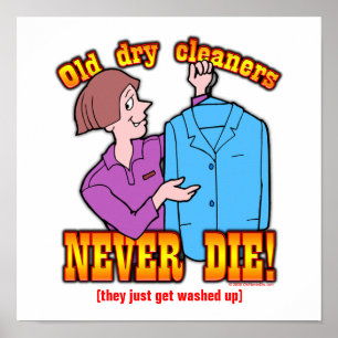Chemische Reinigungen Poster