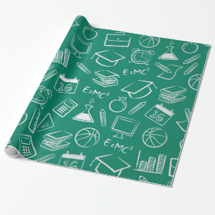 Chemische Schulstruktur Geschenkpapier