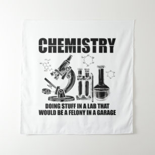 Chemische Sprichworte  Geschenke für Chemie Wandteppich