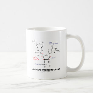 Chemische Struktur von RNS (molekulare Struktur) Kaffeetasse
