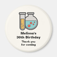 Chemische Teströhre und Beaker Geburtstag Vielen D