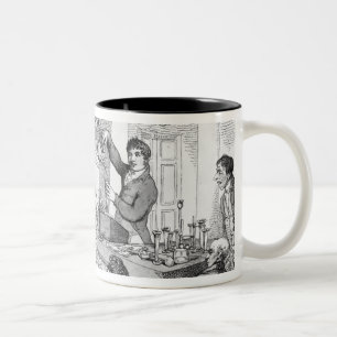 Chemische Vorträge, c.1809 Zweifarbige Tasse