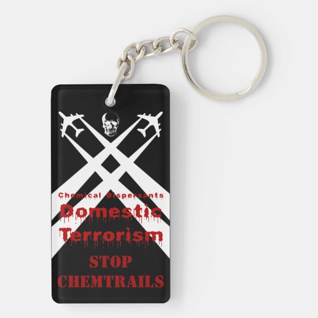 Chemischer Dispersionsmittel areTerrorism Schlüsselanhänger (Rückseite)