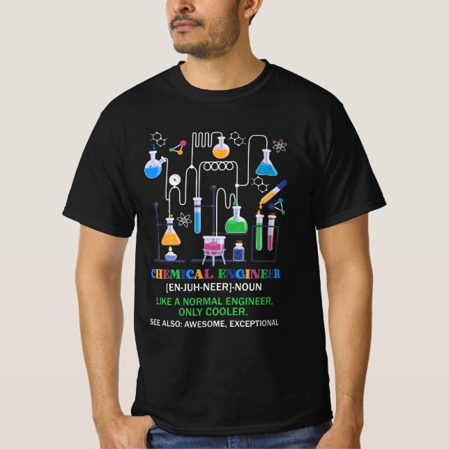 Chemischer Ingenieur definiert sich wie ein normal T-Shirt (Vorderseite)