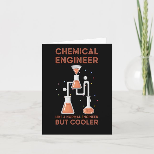 Chemischer Ingenieur wie ein normaler Ingenieur, a Karte (Vorderseite)