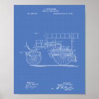 Chemischer Motor 1893 Patentart Blueprint