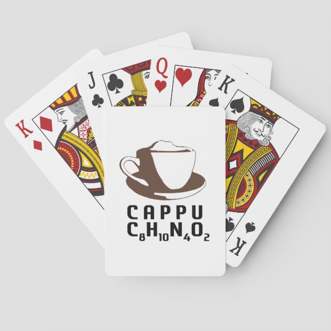 Chemisches Cappuccino Spielkarten (Rückseite)